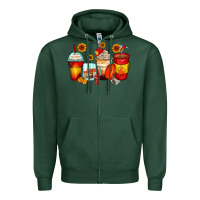 Sports Green firefighter coffee cups Zipper Hoodie - Zillion Design Studio