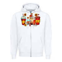 White firefighter coffee cups Zipper Hoodie - Zillion Design Studio