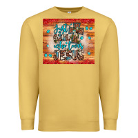Antique Gold just a girl who loves jesus Premium Sweatshirt - JahusDesignShop