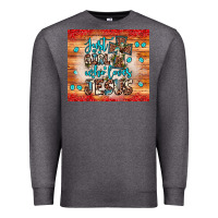 Charcoal Heather just a girl who loves jesus Premium Sweatshirt - JahusDesignShop