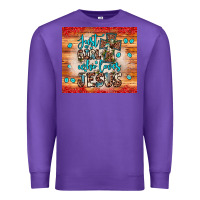 Purple just a girl who loves jesus Premium Sweatshirt - JahusDesignShop