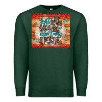 Sports Green just a girl who loves jesus Premium Sweatshirt - JahusDesignShop