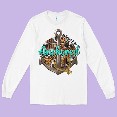 Long Sleeve Tee anchored hebrews 6 19