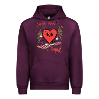 Mauve Wine cooler than cupid Urban Hoodie - MaliasSmallBusiness