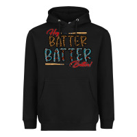 Black hey batter batter batter Heavyweight Hoodie - CowhideDigitalArt