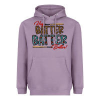 Lavender hey batter batter batter Heavyweight Hoodie - CowhideDigitalArt