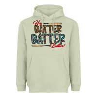 Matcha hey batter batter batter Heavyweight Hoodie - CowhideDigitalArt