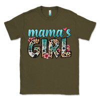 Army Green mama s girl Classic Tee - Zillion Design Studio