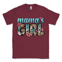 Burgundy mama s girl Classic Tee - Zillion Design Studio