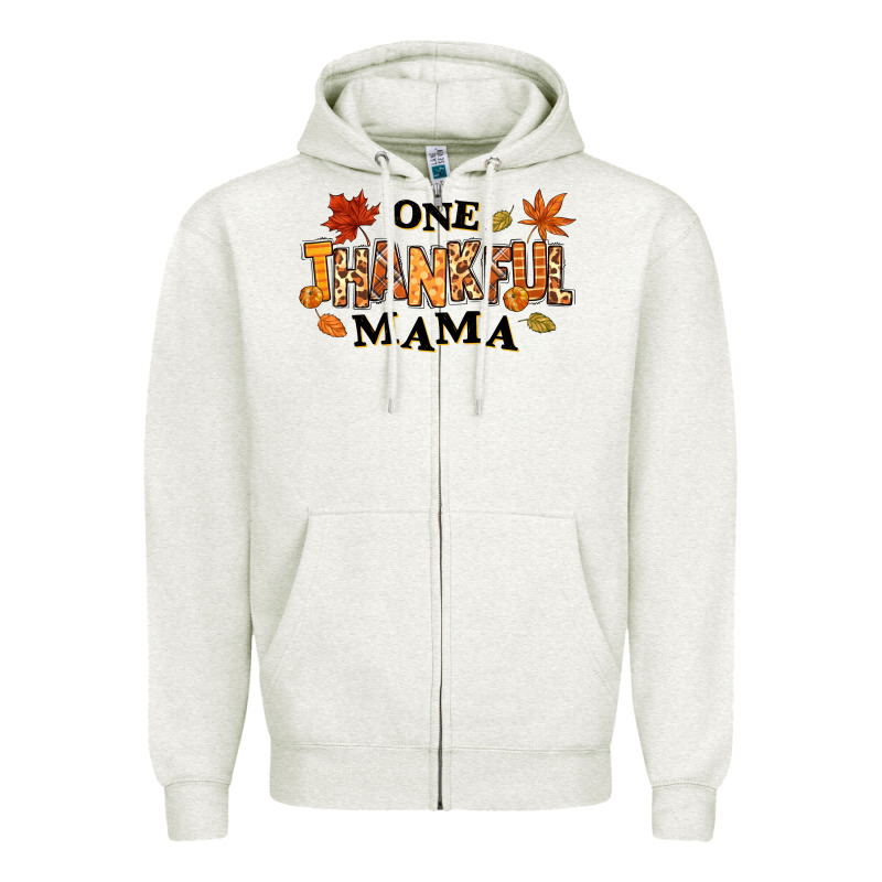 One Thankful Mama Zipper Hoodie by texasbilliewilder | Teevron