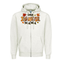 Oatmeal Heather one thankful mama Zipper Hoodie - texasbilliewilder