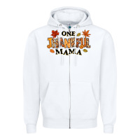 White one thankful mama Zipper Hoodie - texasbilliewilder