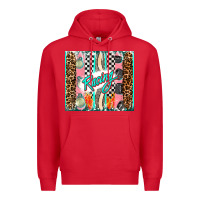 Red racing brushstroke Premium Hoodie - AdoDesignShop