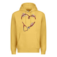 Antique Gold custom heart stethoscope Premium Hoodie - MaliasSmallBusiness