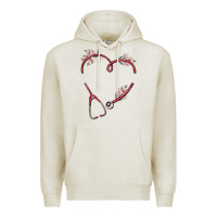 Oatmeal Heather custom heart stethoscope Premium Hoodie - MaliasSmallBusiness