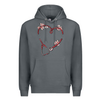 Rock custom heart stethoscope Premium Hoodie - MaliasSmallBusiness