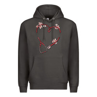 Smoke custom heart stethoscope Premium Hoodie - MaliasSmallBusiness