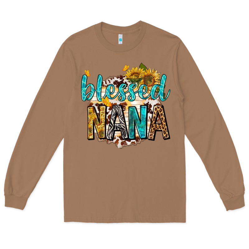Blessed Nana With Sunflowers Long Sleeve Tee by texasbilliewilder | Teevron