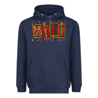 Navy mini christmas Heavyweight Hoodie - FaDigitalArtStudio
