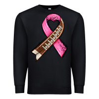 Black breast cancer sport ribbons Premium Sweatshirt - AdoDesignShop