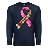 Navy breast cancer sport ribbons Premium Sweatshirt - AdoDesignShop