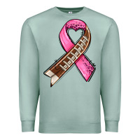 Seafoam breast cancer sport ribbons Premium Sweatshirt - AdoDesignShop
