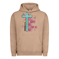 Pigment Burro oh how he loves us ephesians 2 4 8 Urban Hoodie - MaliasSmallBusiness