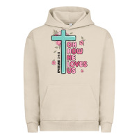 Pigment French Oak oh how he loves us ephesians 2 4 8 Urban Hoodie - MaliasSmallBusiness