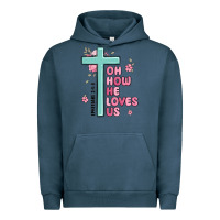 Pigment Midnight Navy oh how he loves us ephesians 2 4 8 Urban Hoodie - MaliasSmallBusiness
