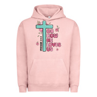 Pigment Salmon oh how he loves us ephesians 2 4 8 Urban Hoodie - MaliasSmallBusiness