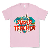 Bubblegum Pink super teacher Classic Tee - texasbilliewilder