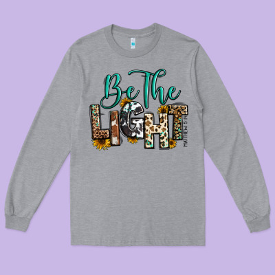 Long Sleeve Tee be the light matthew 5 14