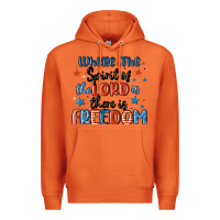 Carrot where the spirit of the lord is there is freedom Premium Hoodie - MaliasSmallBusiness