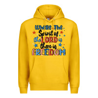 Lemon where the spirit of the lord is there is freedom Premium Hoodie - MaliasSmallBusiness