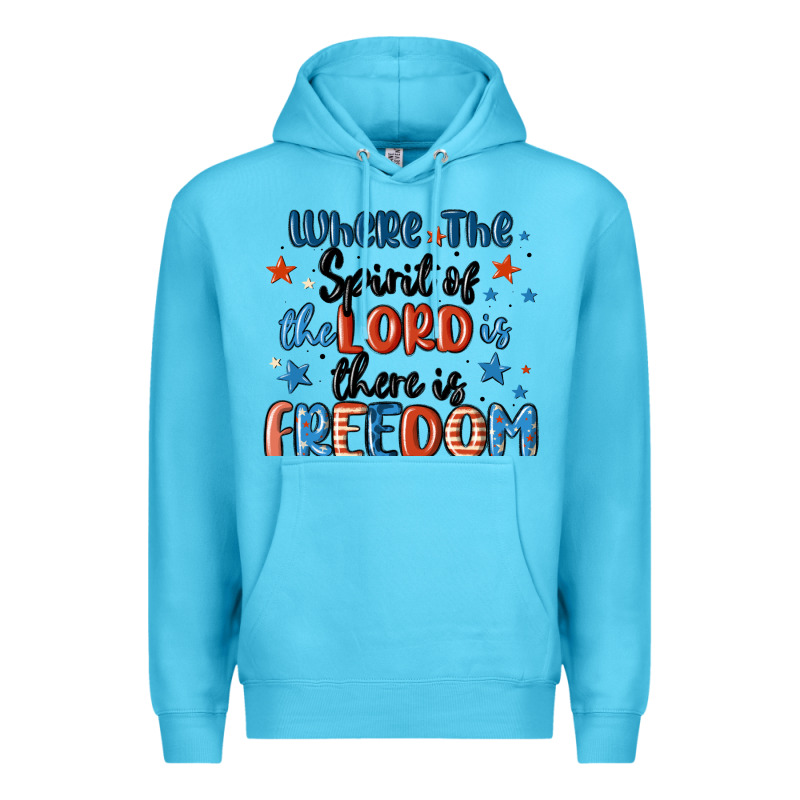Where The Spirit Of The Lord Is There Is Freedom Premium Hoodie by MaliasSmallBusiness | Teevron