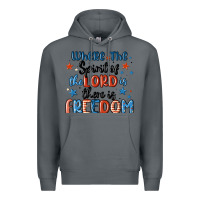 Rock where the spirit of the lord is there is freedom Premium Hoodie - MaliasSmallBusiness