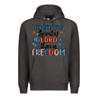 Smoke where the spirit of the lord is there is freedom Premium Hoodie - MaliasSmallBusiness