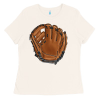 Bone baseball glove Ladies Tee - BarkalooDesign