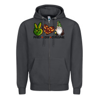 Smoke peace love gnomes christmas Zipper Hoodie - RanaPortraitStore