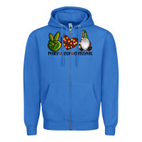 True Royal peace love gnomes christmas Zipper Hoodie - RanaPortraitStore