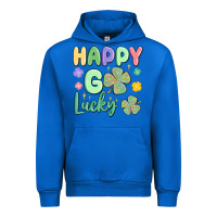 Cobalt happy go lucky Urban Hoodie - MaliasSmallBusiness