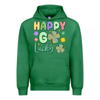 Emerald happy go lucky Urban Hoodie - MaliasSmallBusiness