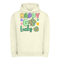 Pigment Pistachio happy go lucky Urban Hoodie - MaliasSmallBusiness