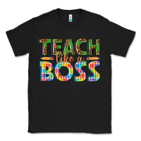 Black teach like a boss Classic Tee - texasbilliewilder