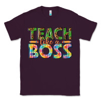 Plum teach like a boss Classic Tee - texasbilliewilder