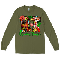 Army Green christmas respiratory therapist Long Sleeve Tee - Zillion Design Studio