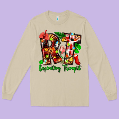 Christmas Respiratory Therapist Long Sleeve Tee Designed By Zillion Design Studio