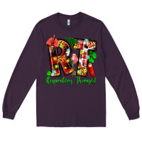 Plum christmas respiratory therapist Long Sleeve Tee - Zillion Design Studio