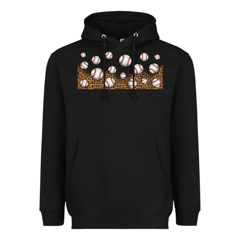Leopard Baseball 16oz Libbey Glass Heavyweight Hoodie by HRA Design Shop | Teevron
