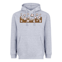 Heather Grey leopard baseball 16oz libbey glass Heavyweight Hoodie - HRA Design Shop